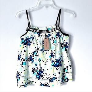 Jean Bourget Girls Summer Chic Floral Printed Tank  NWT size 14